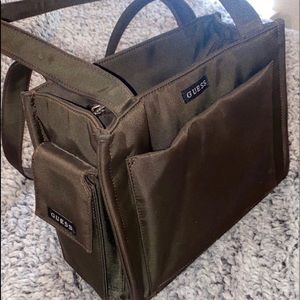 vintage olive green guess purse